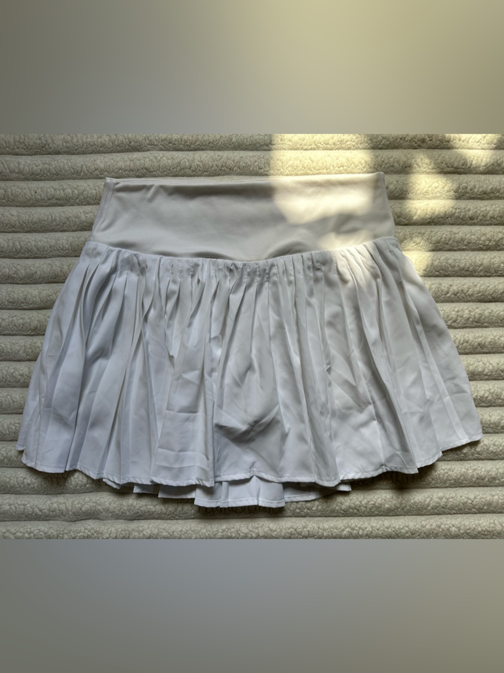 White Pleated Women's Skirt - Classic Tennis Style